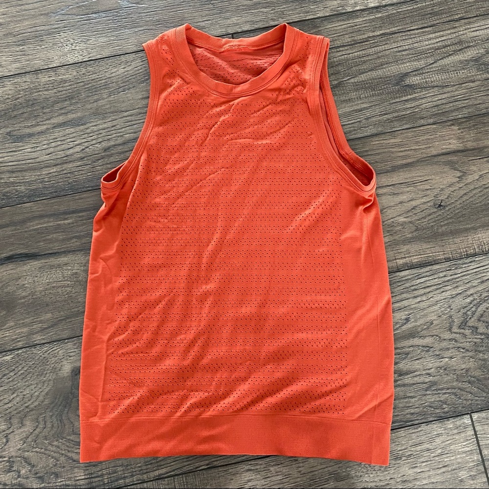 Orange Lululemon tank top
